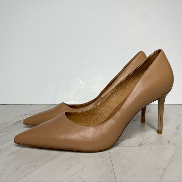 Jeffrey Campbell Tan Leather Pointy Toe Pump 10 - Picture 14 of 14